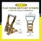 Tie 4 Safe 2'' x 40' Ratchet Tie Downs w/ Flat Hook WLL: 3,333 lbs. Blue RT04C-540-M11N-BU-C-1 - alternate 2