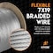 Xpose Safety 7 x 19 Galvanized Steel Aircraft Cable Wire, 3/8, 250' Reel, 14,400 lb Break Strength Rope GAC38-250-X - alternate 2