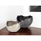 Homeroots Set of Two Gray And Silver Aluminum Decorative Bowls, 2PK 574055 - alternate 2