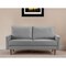 Homeroots 69" Gray Velvet Sofa With Dark Brown Legs 543715 - alternate 3