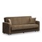 Homeroots 87" Beige Chenille Convertible Futon Sleeper Sofa And Toss Pillows With Storage 607132 - alternate 3