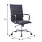 Leisuremod Harris High-Back Faux Leather Office Chair, Black HOT19BLL - alternate 2