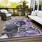 Homeroots 10' X 14' Gray and Purple Abstract Washable Non Skid Indoor Outdoor Area Rug 559477 - alternate 2