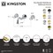 Kingston Brass Double-Handle Wall Mount Bathroom Faucet, Antique Brass KS3123BPL - alternate 2