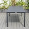 Leisuremod Chelsea Aluminum Outdoor Dining Table 87 With 8 Chairs and Cushions, Orange CC20-T87BL-8OR - alternate 2