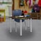Regency Learning School Desk, 36 in W X Wood, Metal, Neo Walnut / Chrome TSD36231918NWBPCM - alternate 2