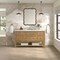 James Martin Vanities Breckenridge 60 in. Single Vanity, Light Natural Oak, w/ 3 CM White Zeus Quartz Top 330-V60S-LNO-3WZ - alternate 2