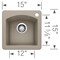 Blanco Bar Sink, 1 bowl, Silgranit, 15.00 in W x 15.00 in L x 8.37 in H 441295 - alternate 2