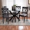 Baxton Studio Rita Modern Grey and Dark Brown Finished Wood 5-Piece Dining Set 250-9400-10902-ZORO - alternate 2