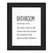Homeroots Bathroom Escape Black Framed Print Bathroom Wall Art 530080 - alternate 1