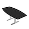 Skutchi Designs 6 Person Conference Table With Power Unit | 6' Boat Table | Harmony Series HAR-BOT-36X72-T-U999ST19-NA - alternate 1