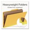 Pendaflex HD Pressboard Folder, 2/5-Cut Tab, Expands 3", 3 Dividers, 8 Fasteners, Legal, Yellow, 10PK 1006946 - alternate 3