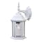 Homeroots XL White Clear Glass Swing Arm Wall Light 398582 - alternate 1