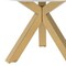 Homeroots 48" White and Gold Wood and Metal Cross Leg Base Round Top Dining Table 555131 - alternate 2