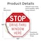 Signmission Stop Drive-thru Window Here, 10 Inch X 10 Inch, Vinyl Decal OC-D-10-254 - alternate 2