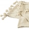 Homeroots 60" X 50" Cream Woven Cotton Chevron Throw Blanket with Tassels 516621 - alternate 2