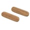 Homeroots Set of Two Brown Teak Wood Drawer Pull Knobs, 2PK 476577 - alternate 2