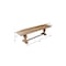 Homeroots 72in Natural Solid Wood Distressed Dining Bench 718204 - alternate 2