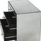 Homeroots 30" Clear Glass Three Drawer Chest 389735 - alternate 2