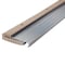 M-D Building Products 4-9/16 in. x 1-1/8 in. x 73 in. Silver Adjustable Aluminum & Hardwood Threshold 76281 - alternate 1
