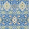 Homeroots 8' X 10' Blue Green And Orange Oriental Washable Indoor Outdoor Area Rug 597677 - alternate 2