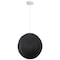 Jonathan Y Sia 16" 1-Light Scandinavian Japandi Adjustable Lantern Metal w/Ribbed Cocoon Globe Shade LED Pendan JYL4206C - alternate 2