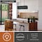 Vaxcel Wicker Park 8L Black Industrial Cage Linear Chandelier Island Pendant Light Fixture P0105 - alternate 2