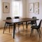 Homeroots 63" Dark Brown and Black Wood and Steel Dining Table 568212 - alternate 2