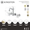 Kingston Brass Double-Handle Wall Mount Bathroom Faucet, Polished Brass KS1222NX - alternate 2