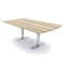 Skutchi Designs 6 Person Conference Table With Power Unit | 7' Arc Rectangle Table | Harmony Series HAR-AREC-48X84-T-K525-ESIL - alternate 1