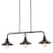 Jonathan Y Cade 34.25" 3-Light Metal Farmhouse Industrial LED Pendant, Oil Rubbed Bronze JYL1113A - alternate 1