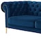 Homeroots 91" Navy Blue Velvet Chesterfield Solid Wood Sofa 543957 - alternate 2