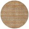 Homeroots 8' Terra Cotta Copper And Gray Round Southwestern Washable Indoor Outdoor Area Rug 615988 - alternate 2