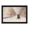 Homeroots Snowy Amish Lane Black Framed Wall Art 572029 - alternate 1