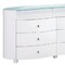 Homeroots 63" White Wood Six Drawer Double Dresser 329664 - alternate 2