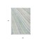 Homeroots 5' X 8' Ivory Blue And Green Striped Washable Indoor Outdoor Area Rug 614990 - alternate 2