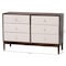 Baxton Studio Nikolai Mid-Century Beige Fabric and Wenge Brown Wood 6-Drawer Dresser 255-14057-ZORO - alternate 2