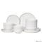 Dinewares Perlaceo Luxurious Collection of 16-Piece White with Gold Rim Bone China Dinnerware Set - QI004761.16 - alternate 1