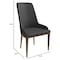Leisuremod Viva Collection Modern Wooden Dining Chair in Dark Grey, 2PK VC24DGR2 - alternate 3