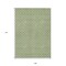 Homeroots 9' X 12' Green And Gray Floral Washable Indoor Outdoor Area Rug 610652 - alternate 2
