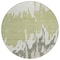 Homeroots 8' Sage And Ivory Round Abstract Washable Indoor Outdoor Area Rug 613604 - alternate 2