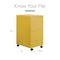 Space Solutions 14.25 in W 2 Drawer Mobile Vertical File Cabinet, Goldfinch 25276 - alternate 2