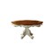 Homeroots 62" Brown And White Oval Solid Wood Pedestal Base Dining Table 347324 - alternate 2
