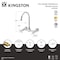 Kingston Brass Two-Handle Wall Mount Bridge Kitchen Faucet, Polished Brass KS1292BEX - alternate 2