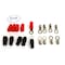 Deejay Led Crimp/solder Connector Style for 4 Gauge Wire w/5 red and 5 black insulators, 10PK TBH4GA10 - alternate 1