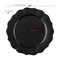 Smarty Had A Party Black Round Lotus Plastic Dinnerware Value Set, 240PK 8850-BKVP-CASE - alternate 2