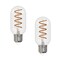 Bulbrite 4 Watt Dimmable Antique Nostalgic Curved Filament T14 Medium E26 LED Bulb, 2 PK 861402 - alternate 1