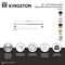 Kingston Brass 36"-60" Stainless Steel Adjustable Shower Curtain Rod with Rings, Matte Black KSR360 - alternate 2