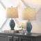 Jonathan Y Margie Wicker 20.5" Bohemian Rustic Iron LED Table Lamp, Blue, 2PK JYL4041B-SET2 - alternate 2
