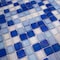 Apollo Tile Mingles 11.6inx11.6in Glossy Royal Blue and White Glass Mosaic Wall Floor Tile 18.69 sqft/cs, 20PK MIX1588BL573A - alternate 2